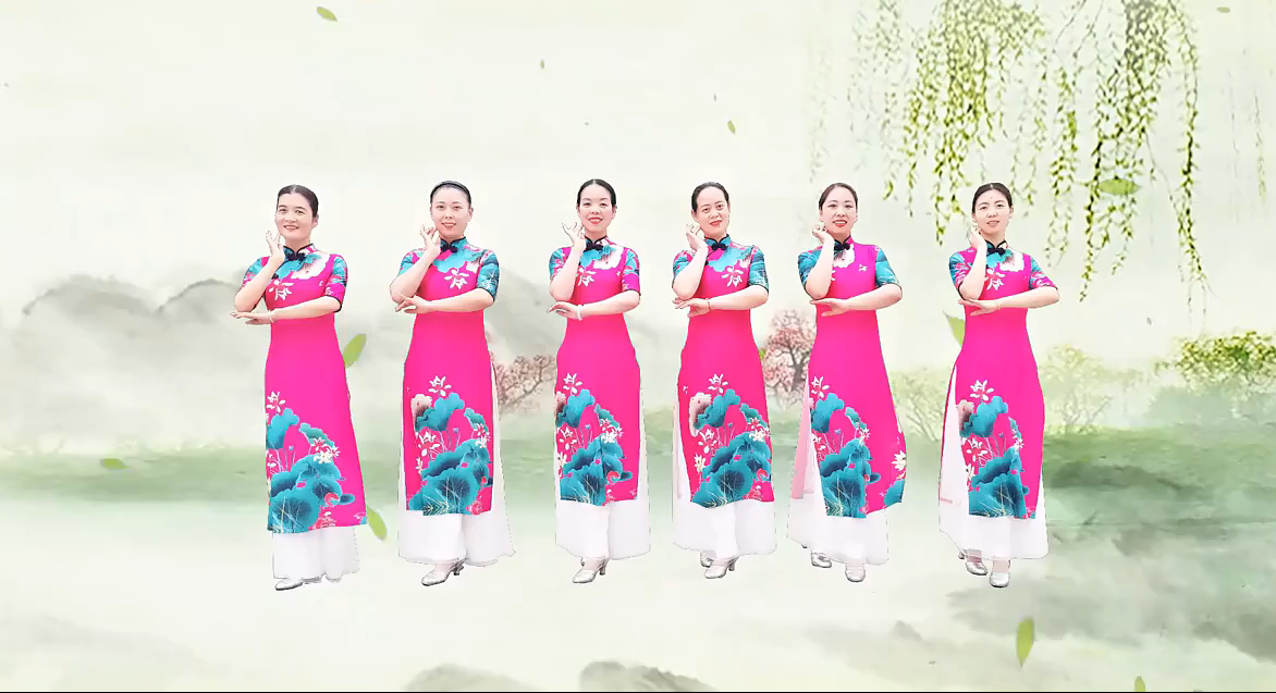 雨夜广场舞服装旗袍女儿情现代走秀改良旗袍中长款古典舞蹈演出服