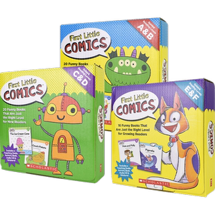 First Little Comics - Guided Reading levels 学乐 趣味漫画分级读物ABCDEF 套盒 幼儿分级阅读 美国流行教学法 赠原版音频
