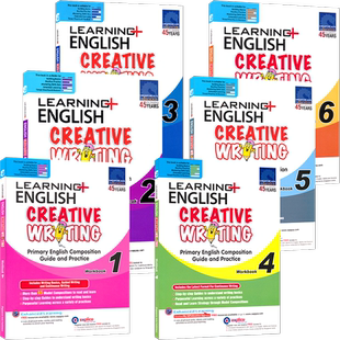 SAP 新加坡英语写作练习册 Learning Creative Writing Workbook 小学1-6年级 学习系列创意写作教辅 分步看图写话训练 英文原版