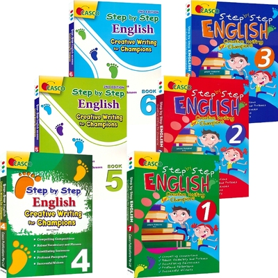 【自营】Casco Step By Step English Creative Writing For Champions 新加坡英语冠军创意写作 1-6年级6册套装小学教辅 英文原版