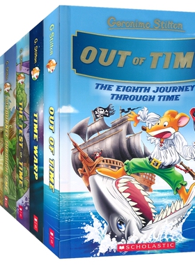 Scholastic Germonimo Stilton The Journey Through Time 学乐英语老鼠记者系列之穿越时空故事章节书英文原版5册 课外读物7-12岁