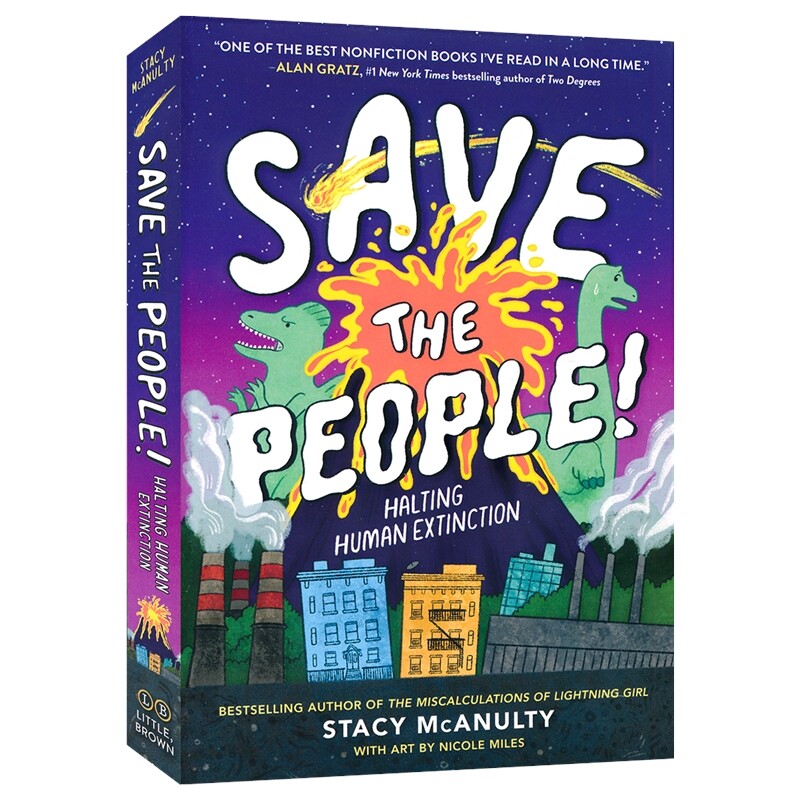 Save The People! Halting Human Extinct 拯救人类 阻止人类灭绝 英文章节小说 黑白插图 中学生课外阅读 10-14岁 英文原版进口