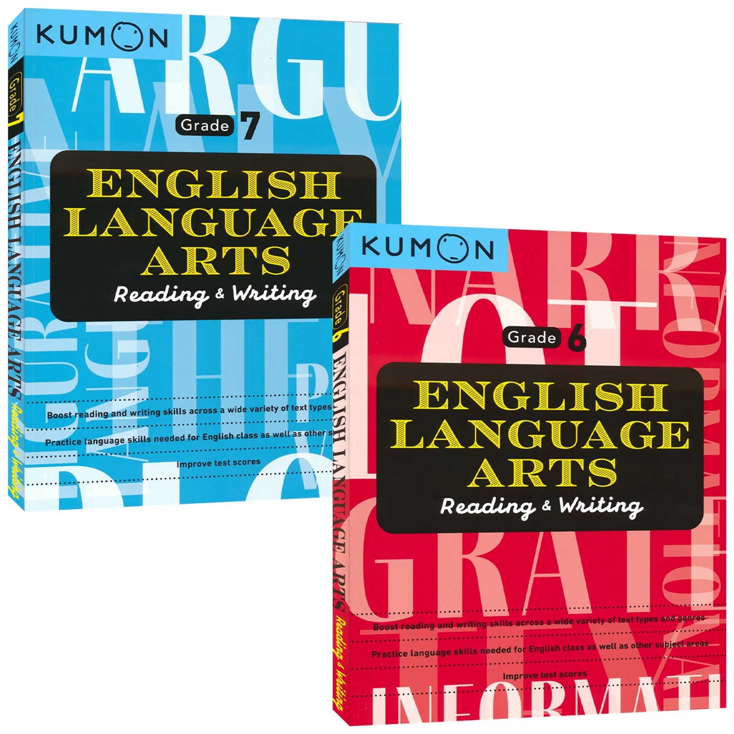 Kumon English Language Arts Reading & Writing 公文式教育 6-7年级 英语阅读写作专项练习册 英语语言应用 英文原版进口教辅