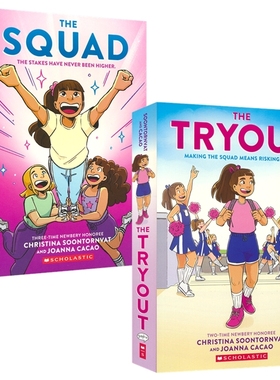 Christina Soontornvat The Tryout The Squad 试训 啦啦队 全彩漫画小说 女孩校园成长故事 英语课外读物 英文原版进口儿童图书