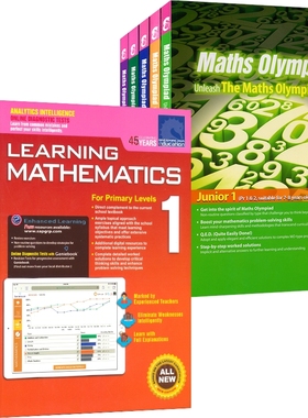 新加坡数学 SAP Learning & Olympiad Maths 小学1-6年级 奥数思维启蒙练习册 CPA教学法 数学建模法 基础提升 英文原版进口教辅