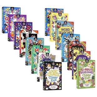 益智游戏 Brain books Buster 儿童脑力开发 百科问答 Collection 解谜 Games 词汇 逻辑思维训练书籍 非凡大脑系列6册套装