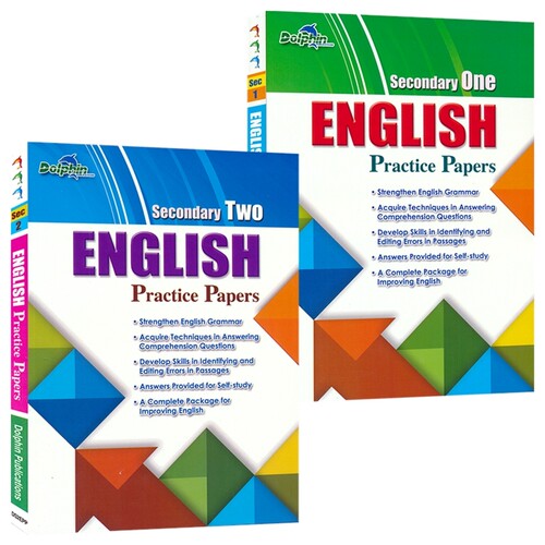 【自营】Dolphin Secondary English Practice Papers 1-2  新加坡英语 中学英语练习试卷  初中1 2 英文原版进口图书