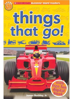 Discover More Readers Things That Go! 学乐大发现 交通工具 词汇认知 3-6岁 平装绘本 全彩插图 英文原版进口图书  
