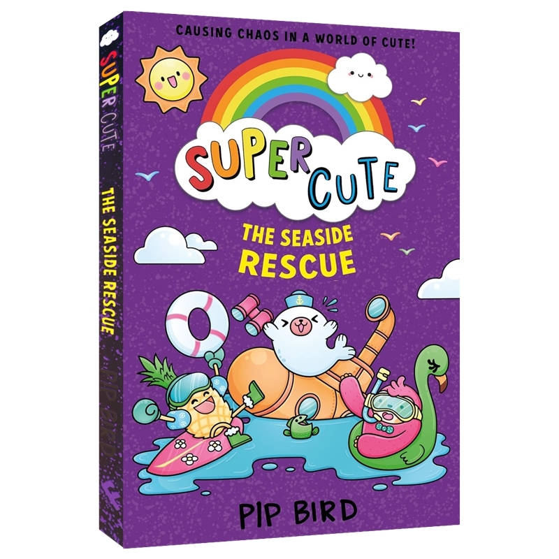 Super Cute Seaside Rescue  超可爱的动物们系列 海边救援 桥梁书 初级章节小说 小学生英语课外读物 英文原版进口儿童图书