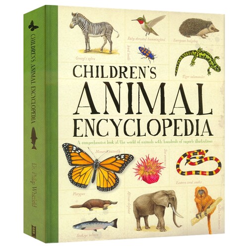Children's Animal Encyclopedia 儿童动物百科全书 精装 动物知识指南 动物栖息地 行为特征 体型差异 英文原版进口图书