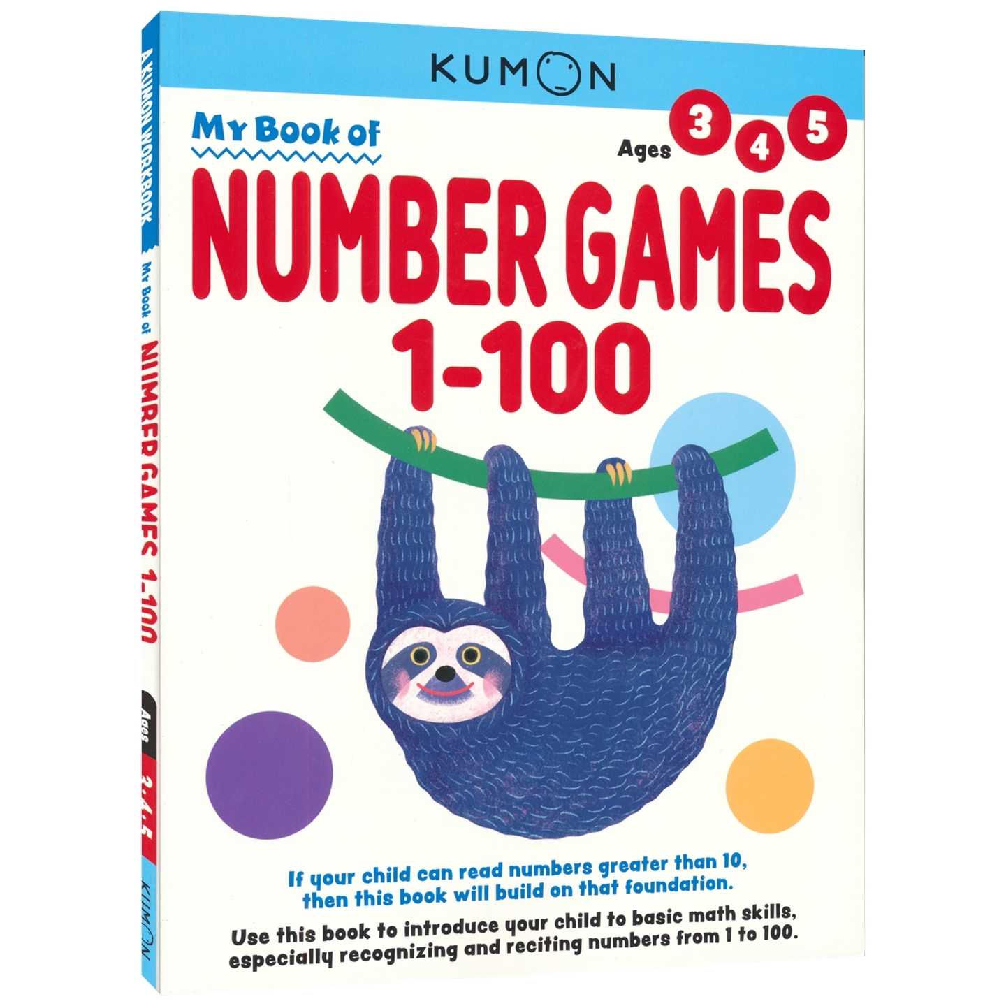 Kumon My Book Of Number Games 1-100 公文式教育 3-5岁 趣味数学启蒙练习册 我的1-100数字游戏书 儿童思维训练教辅 英文原版