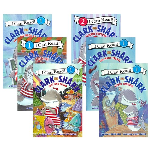 I Can Read Clark the Shark Collection 鲨鱼克拉克系列 幽默诙谐 故事百科 儿童英语分级读物 英文原版进口