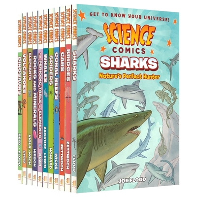 Science Comics 儿童科学漫画 自然科普系列 全彩漫画小学STEM教辅 科学启蒙 自然科普探索认知 元素周期表火山 英文原版进口