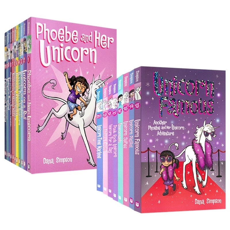 英文原版全彩漫画书 Phoebe and Her Unicorn 菲比和她的独角兽1-15 16-20 冒险故事 友谊主题 儿童英语课外读物 英文原版进口