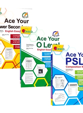 新加坡英语写作练习册 Casco Ace Your English Essay Writing 小学PSLE  初中低年级 O 水准考试 英文原版进口教辅
