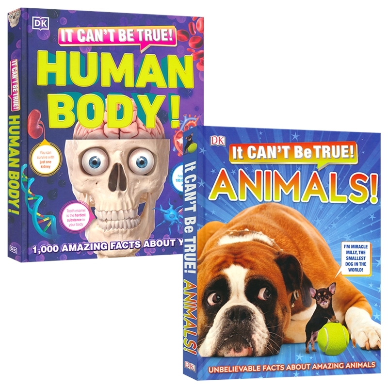DK It Can't Be True Animals Human Body 这不可能是真的 动物人体知识 儿童百科科普 精装大开本 英语课外读物 英文原版进口图书