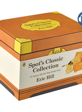 小玻经典15册盒装 赠音频 where is spot小波在哪里 英文原版绘本 Spot's Classic Collection 精装翻翻书 启蒙英语读物 Eric Hill