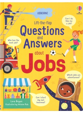 Usborne Questions and Answers 尤斯伯恩 问与答百科翻翻书 关于工作 英语生活百科科普知识 英文原版进口儿童图书