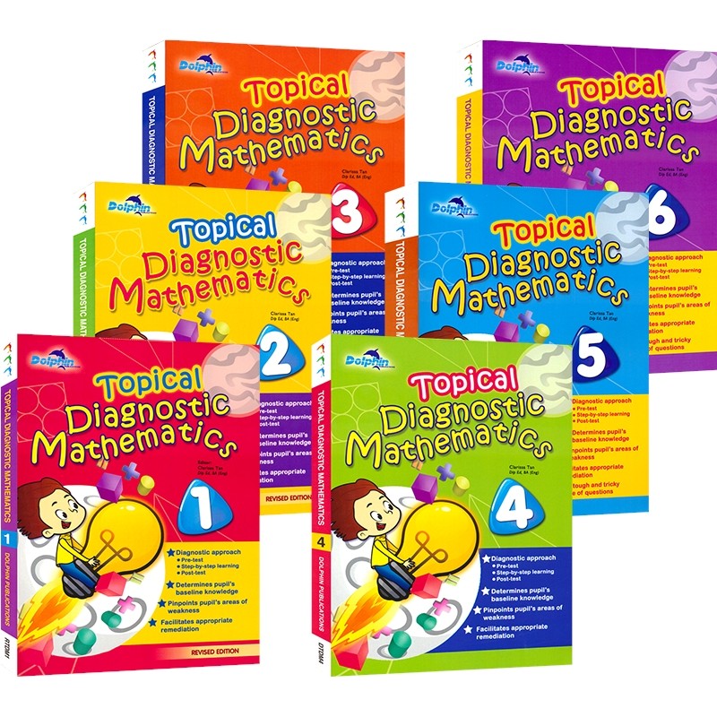 Dolphin Topical Diagnostic Mathematics Collection 新加坡数学 诊断数学专题 小学1-6年级 分级测试 基础提高 英文原版进口图书