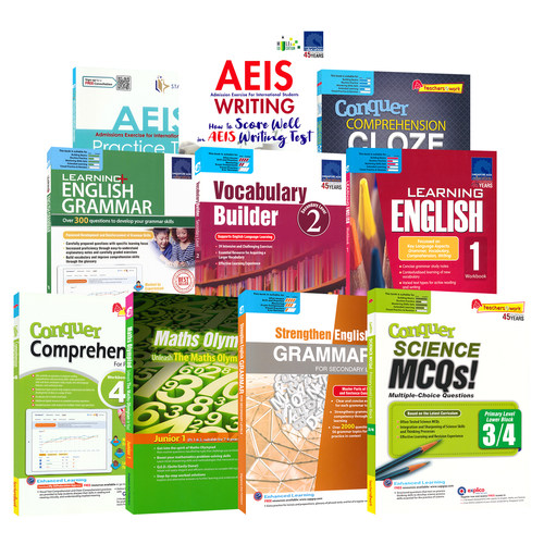 瑕疵教辅书 不退不换 英文原版进口教辅 SAP 新加坡数学英语 奥数化学 学习系列 语法 攻克完形填空 初中小学幼儿园 英语学习教材