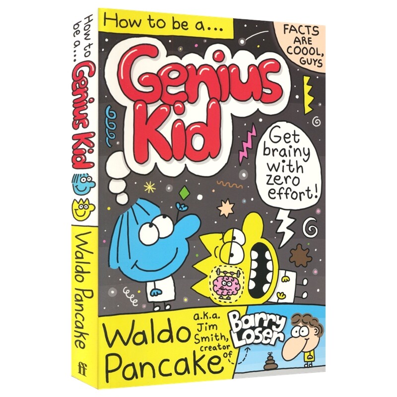 How To Be A Genius Kid 如何成为一个天才儿童 幽默搞笑漫画读物 趣味课外读物 6-9岁 英文原版进口图书 - 实物图