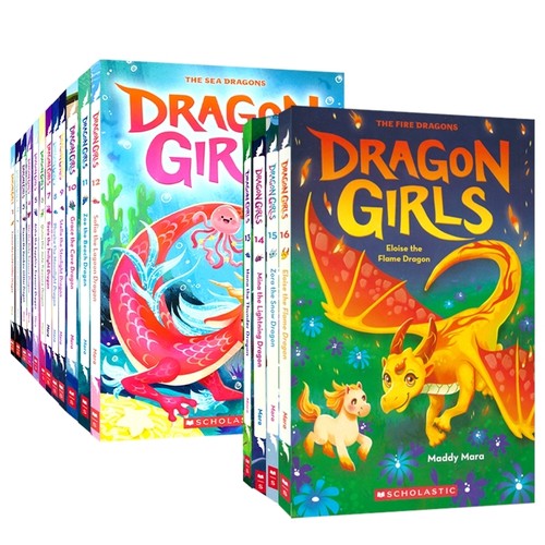 Scholastic Dragon Girls 学乐龙之女1-16 金光龙 儿童友谊桥梁读物 魔幻冒险故事 青少年课外章节小说 英文原版进口图书
