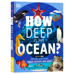 DK How Deep is the Ocean 海洋有多深 少儿科普 全彩精装图解百科 儿童课外读物 英文原版进口图书