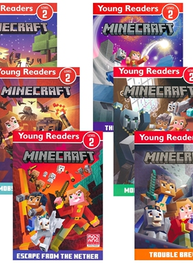 Minecraft Young Readers Level 2 Survival Mode Mobs in the Overworld 我的世界分级读物2级 Minecraft官方出品 英文原版 5岁+