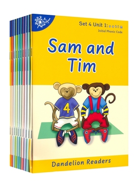 Phonic Books Dandelion Readers Set 4 Units 1-10 自然拼读分级阅读 故事绘本 幼儿英语启蒙读物 元音 辅音 4-7岁 英语原版进口
