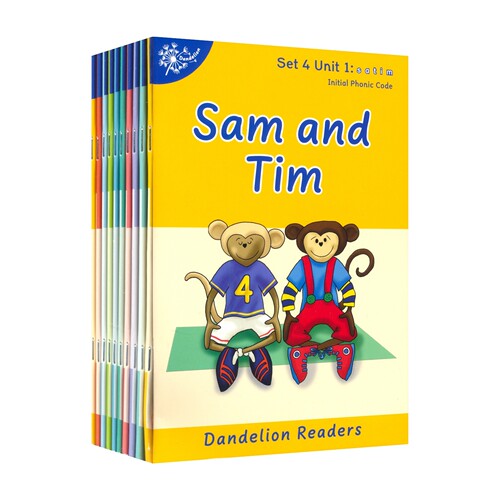 Phonic Books Dandelion Readers Set 4 Units 1-10 自然拼读分级阅读 故事绘本 幼儿英语启蒙读物 元音 辅音 4-7岁 英语原版进口