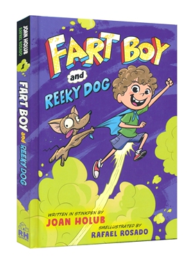 Fart Boy and Reeky Dog 屁孩与臭狗 儿童搞笑冒险全彩漫画 精装 Joan Holub 英文原版进口儿童图书