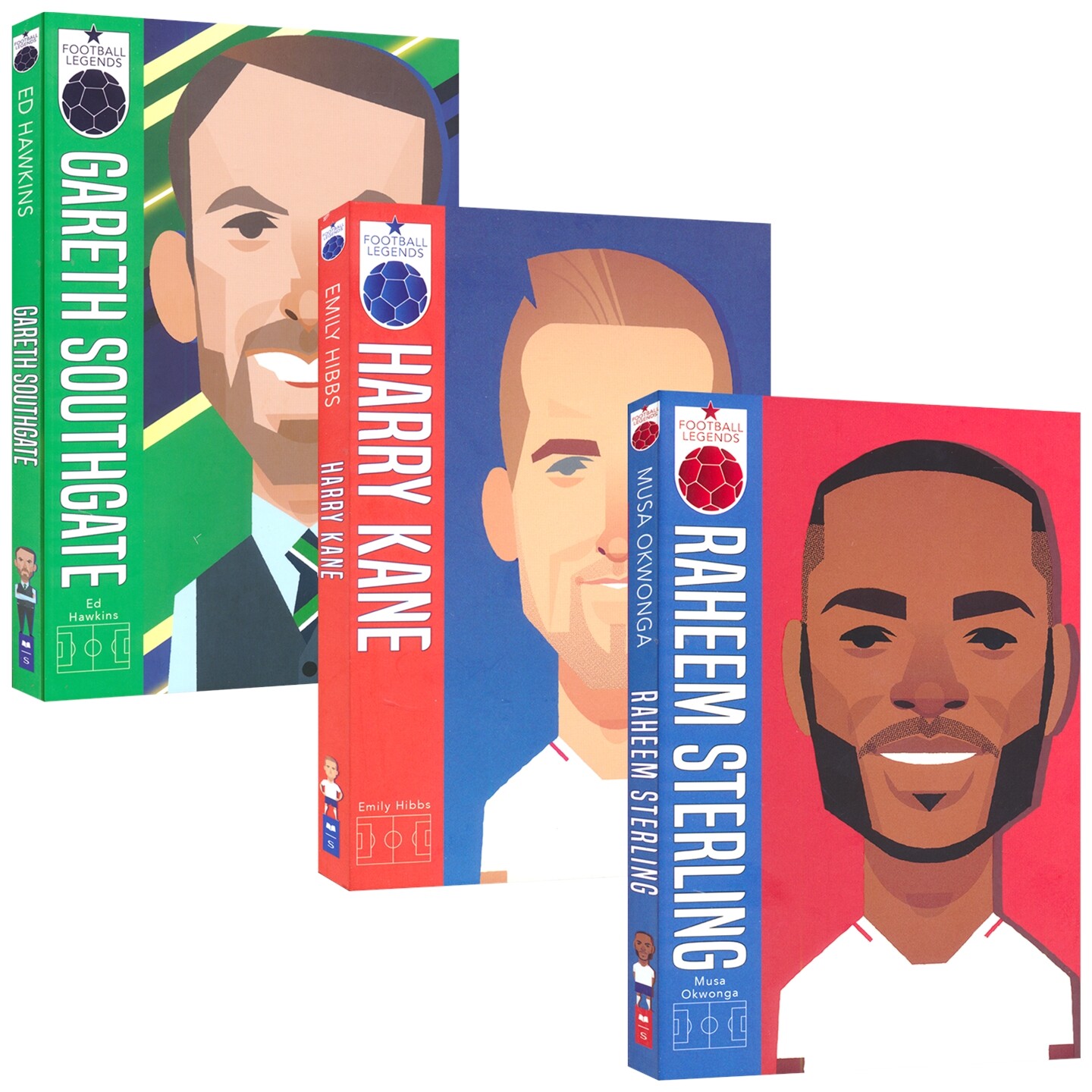 Football Legends 足球传奇人物3册套装 名人传记故事 章节小说 球员生平 足球知识 青少年英语课外读物 英文原版进口儿童图书