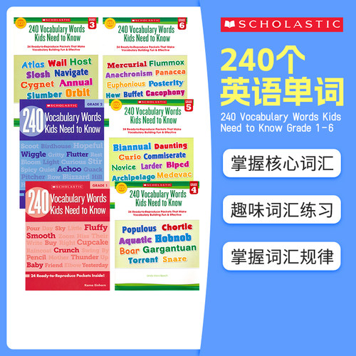 孩子需要知道的240个英语单词