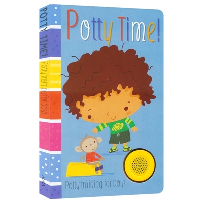 Potty Time - Potty training for boys 小男孩的如厕训练发声绘本 幼儿习惯养成英语纸板书 早教书 儿童启蒙认知 英文原版进口