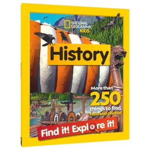 National Geographic History Find It! Explore It! 国家地理儿童 历史  找找乐 铁器时代 古埃及 维京时代 英国历史 英文原版