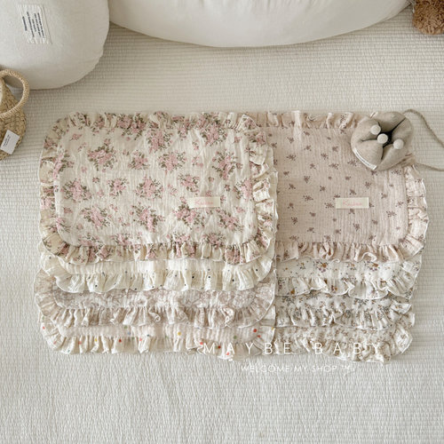 韩国ins婴儿枕头新生儿云片枕巾透气吸汗防吐奶拍嗝巾宝宝枕垫