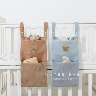 韩国ins婴儿床床头挂包尿片收纳袋床边置物袋婴儿车收纳挂袋