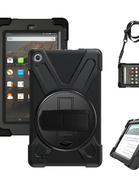 适用2018/2019亚马逊Kindle fire HD10硅胶保护套10寸旋转支架壳