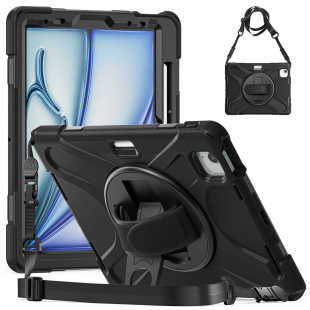 皮套平板笔槽套iPad 11英寸2024款 11英寸2024全包防摔壳保护套旋转支架保护壳 Air 适用苹果iPad