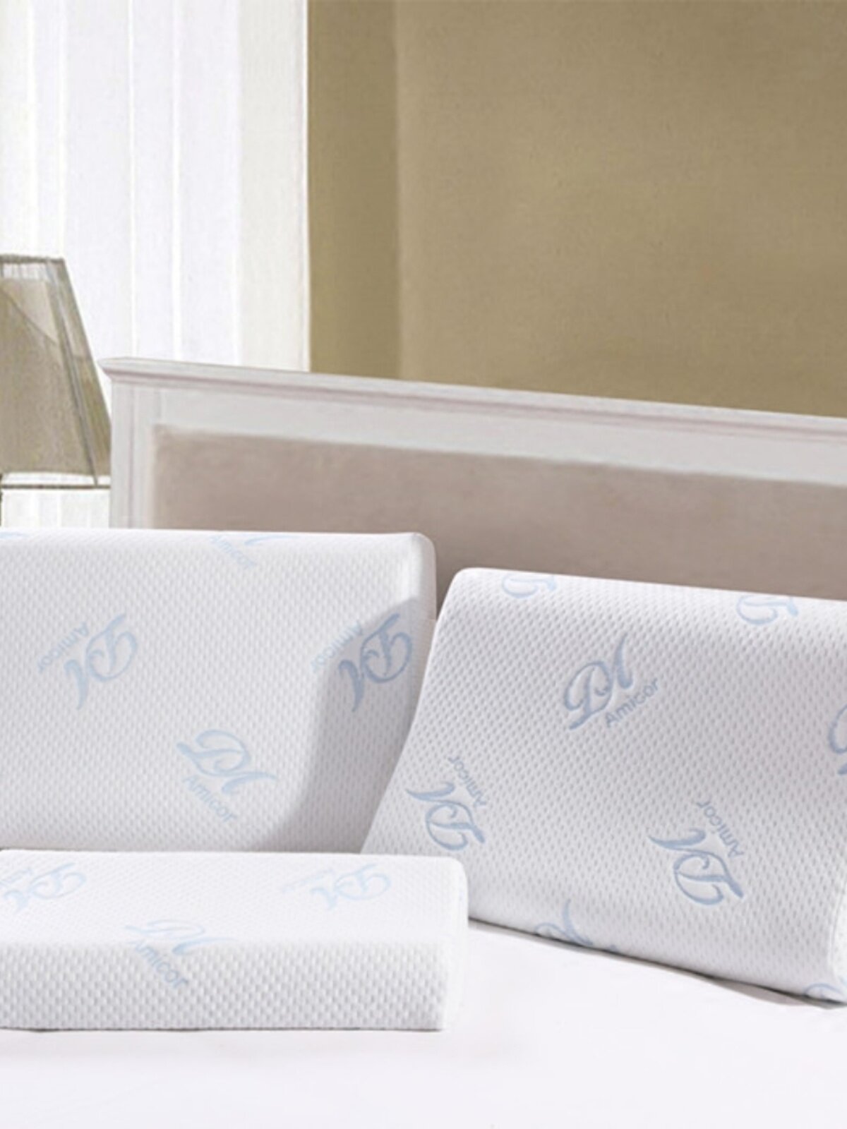 THAI NATURAL RAW MATERIAL LATEX PILLOW CERVICAL PILLOW COLD FOAM CURVE PILLOW NECK PROTECTION SLEEP AID SOFT AND BREATHABLE