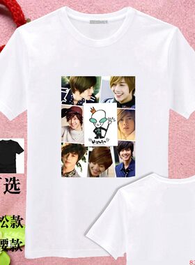 金贤重宇宙神周边拼图印制自定义T恤衫男女款后援会服DIY定制2018