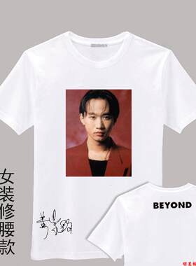 黄家驹周边图案同款签名短袖后援衣服会服T恤男女生印花DIY定制