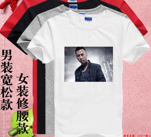 甄子丹武术协会中国教练跆拳道短袖散打太极拳训练功夫t恤自定义