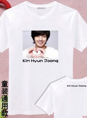 金贤重巡回演唱会周边同款衣服夏装童装小孩成年T恤亲子装会服T恤