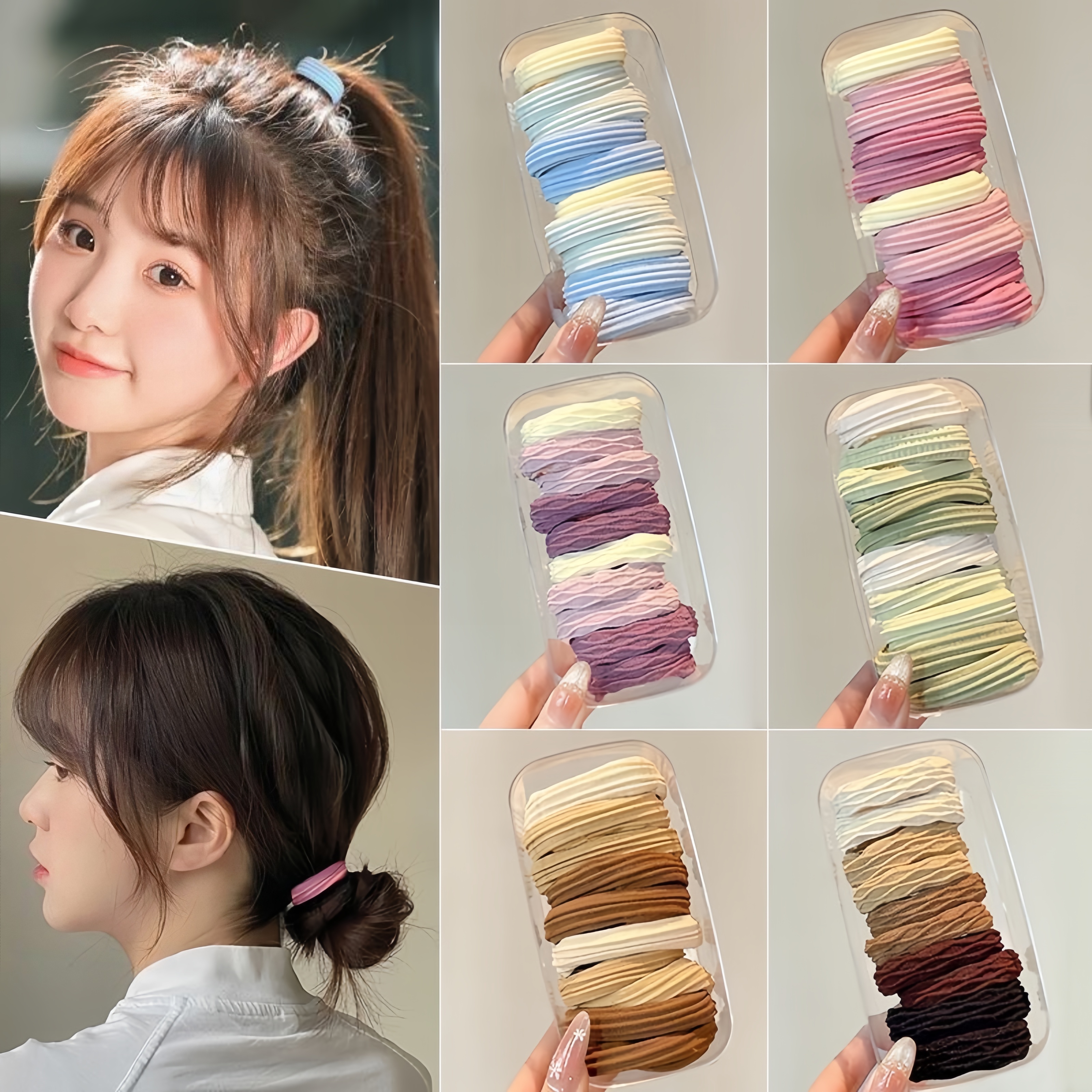 同款头绳扎头橡皮筋2025新款女童高马尾发绳高弹力不伤发发圈发饰
