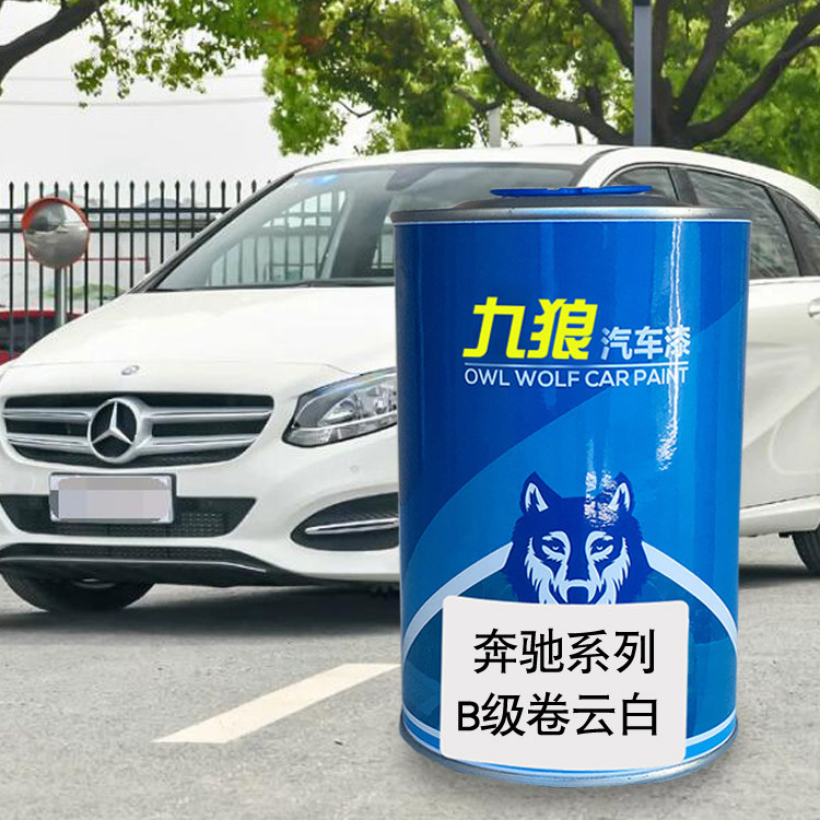九狼汽车漆奔成品驰改色全车补色B级卷云白北极银地平线蓝南海蓝