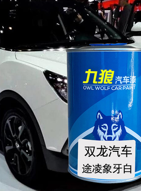 九狼汽车漆双成品龙漆途凌太空黑象牙白新主席经典黑路帝象牙白色