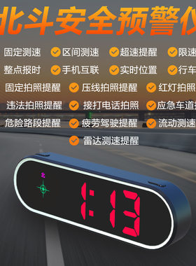 2025新款电子狗雷达测速汽车行车炫彩HUD载显示器驾驶安全预警器