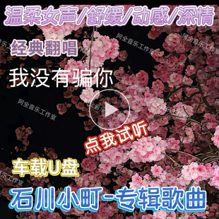 我没有骗你抖音石川小町专辑歌曲汽车USB盘经典怀旧女声抒情翻唱