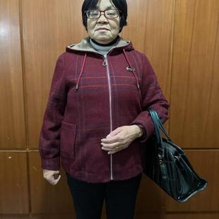 2024秋冬新款 气质宽松休闲外套 时尚 连帽金貂绒外套中老年妈妈装